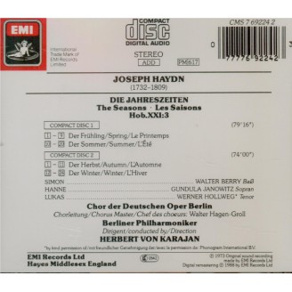 HAYDN - Karajan - Die Jahreszeiten (Les saisons), oratorio pour solistes..